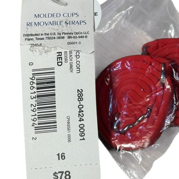 Sonnet Shores Women’s One Piece Swimsuit Womens Sizes 16 Blue and Red NWT - Picture 14 of 14